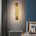 Luxury Modern LED Linear Crystal Wall Light for Living Room