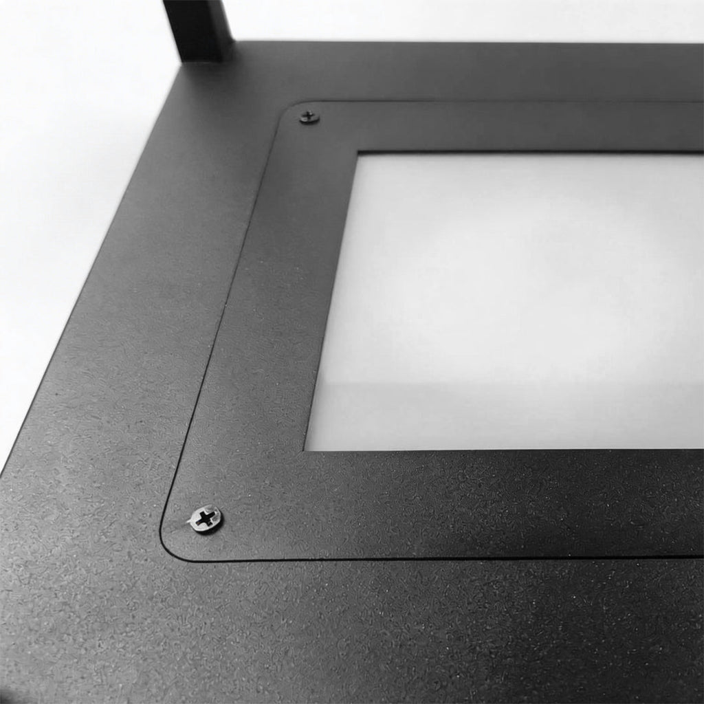 Concrete Pillar LED Light - Modern Open-Frame Square Design