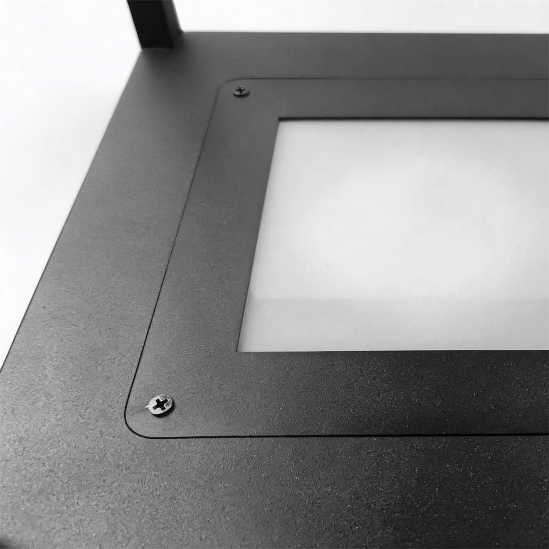 Concrete Pillar LED Light - Modern Open-Frame Square Design
