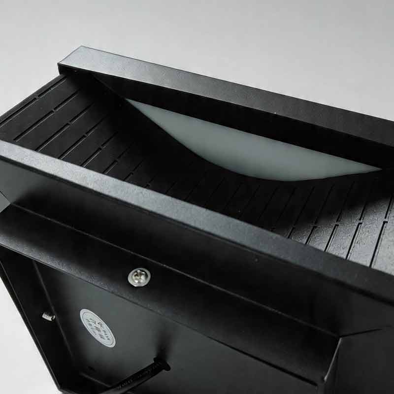 Square Outdoor Pillar Lights - Decorative LED Stripe Lighting