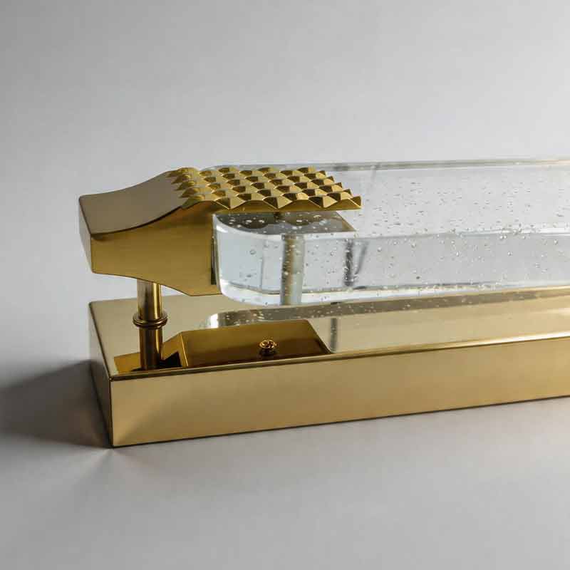 Luxury Modern LED Linear Crystal Wall Light for Living Room