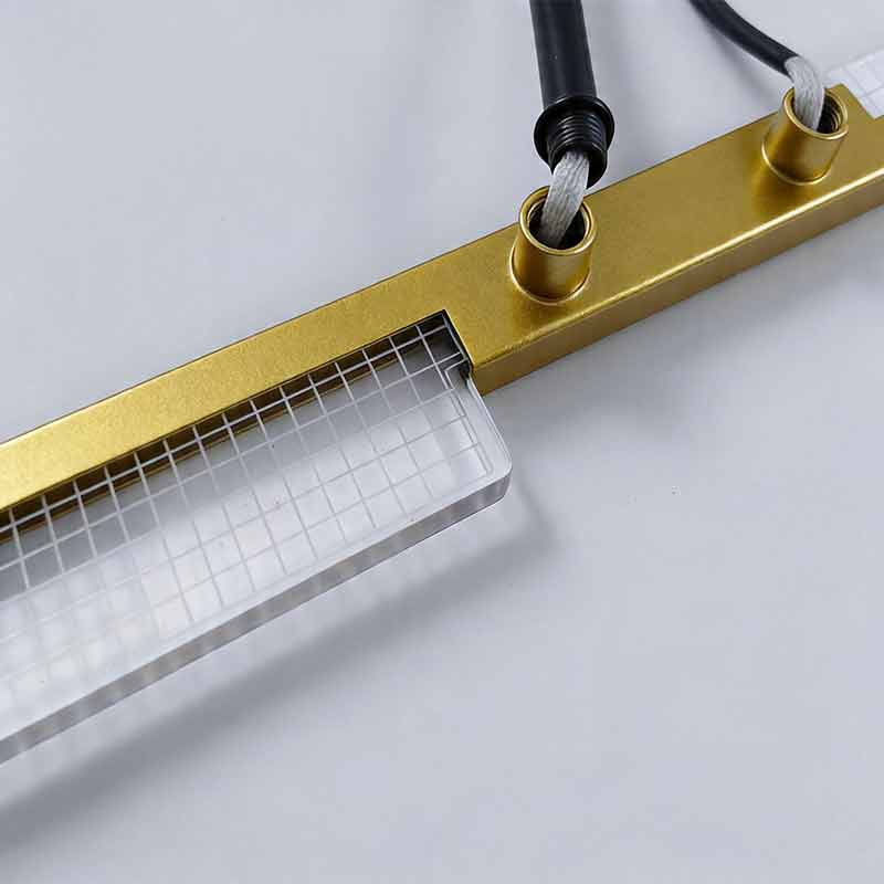 Gold Cross Ceiling Light - Exquisite Metal LED Flat Light