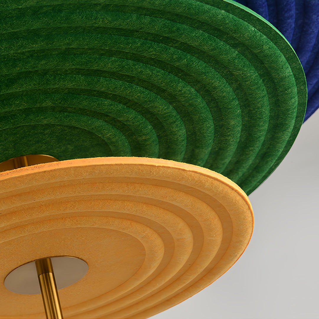 3-Tier Acoustic Felt Chandelier - Sound-Absorbing Ceiling Light
