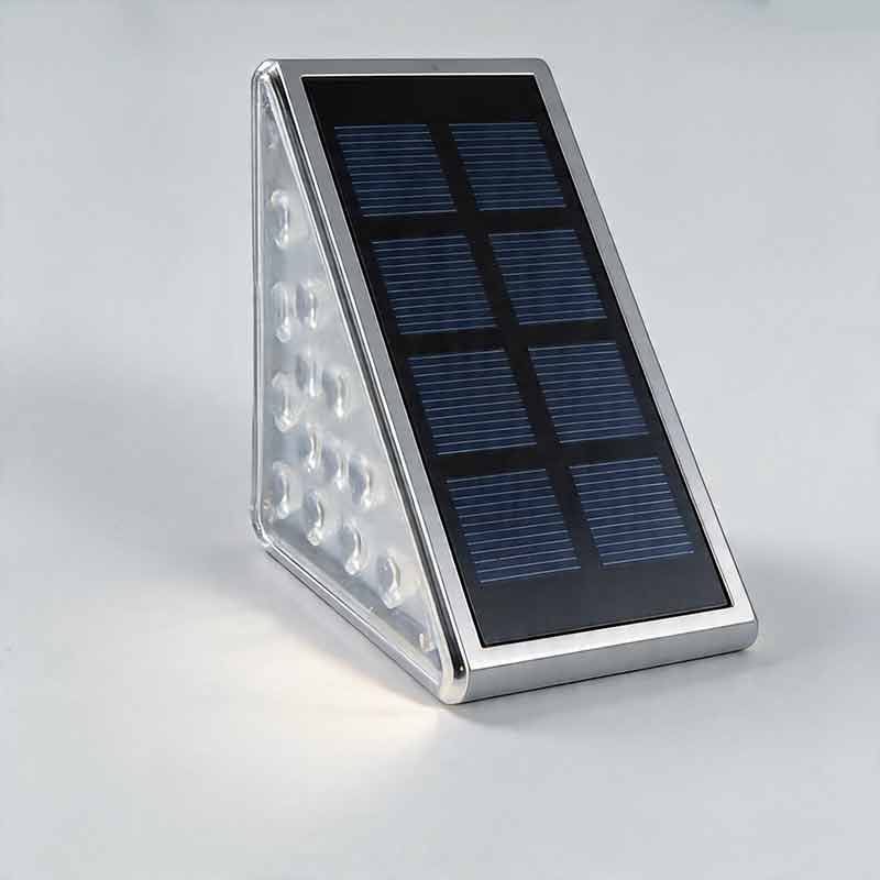Solar Powered Triangle Ladder Step Light - Waterproof Modern Design
