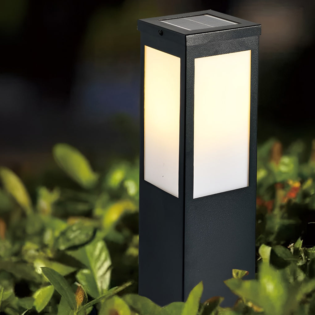 Mainstays Solar Bollard Pathway Light - Waterproof Industrial Outdoor Lighting