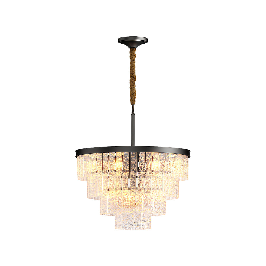 Modern Full-Copper Minimalist Chandelier Ceiling Light