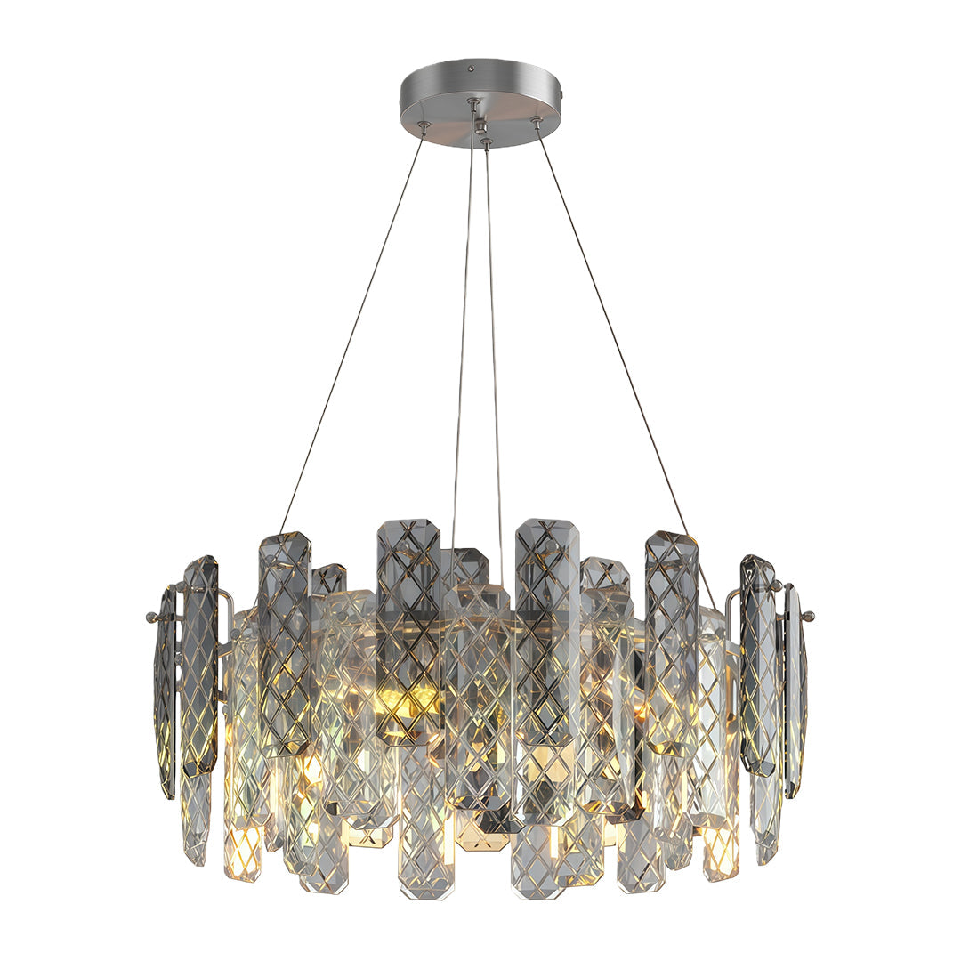 Contemporary Crystal Chandelier Eye-Protecting Ceiling Light