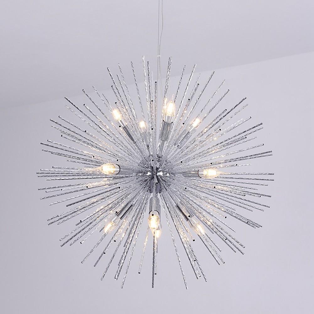 Unique LED Globe Pendant Light - Electroplated Metal Modern Design