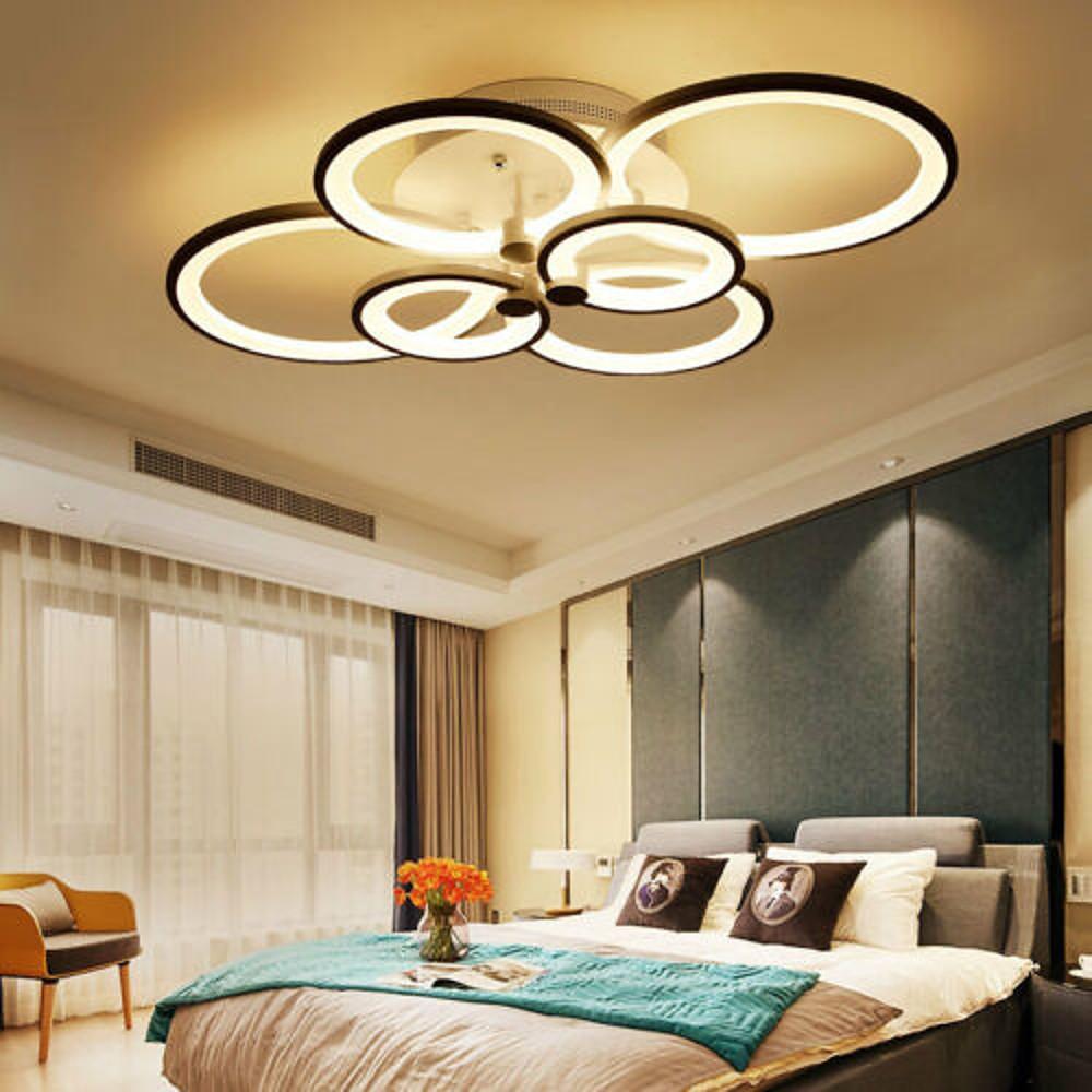 Multi Circles Dimmable LED Ceiling Light Flush Mount Modern Lighting