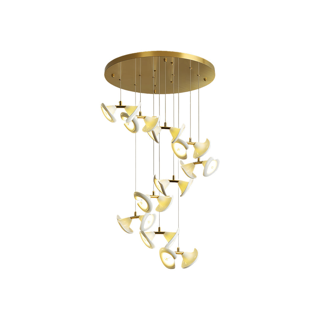 Ceramic Tulip Flower Luxury Chandelier Light