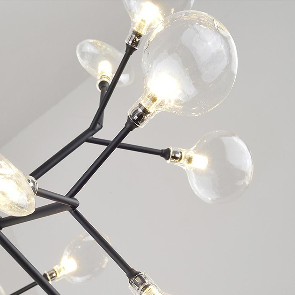 36-Light Modern Sputnik Chandelier LED Cluster Ceiling Light