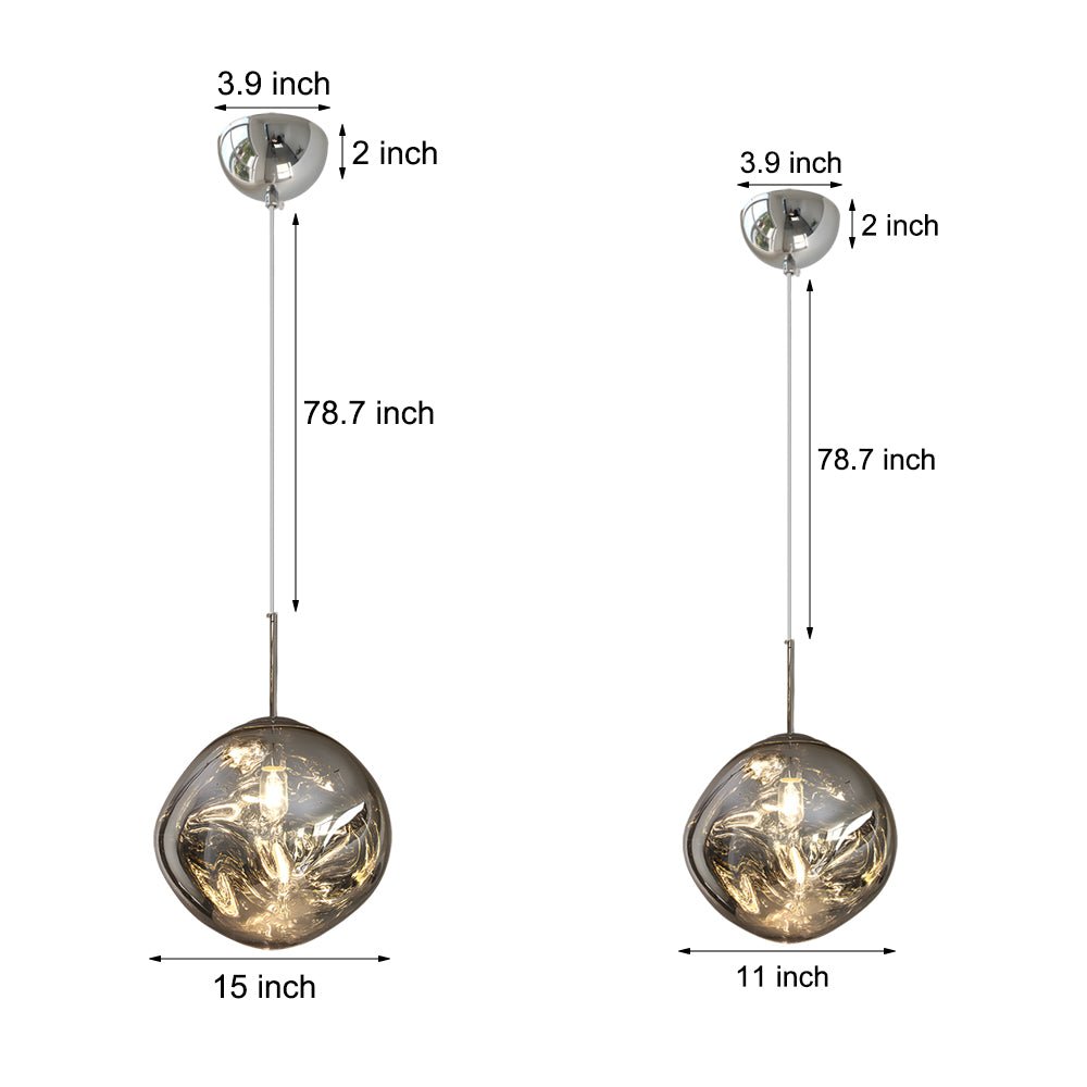 Melt LED Pendant Light - Acrylic Art Floating Ceiling Fixture