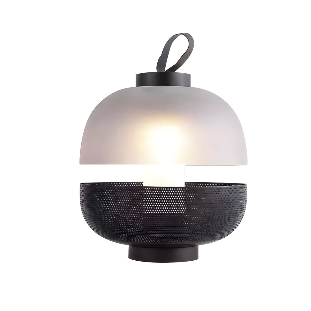 Mesh Metal and Frosted Glass LED Table Lamp - 11 Inch Modern Design, Energy Efficient Lighting for Home & Office Decor