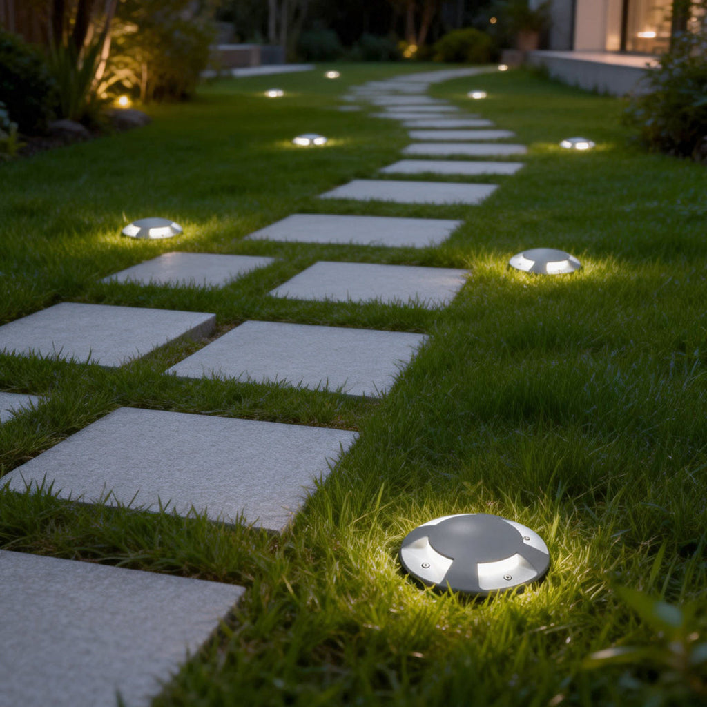 Modern LED Recessed Waterproof Step Light - Metal Deck Lighting