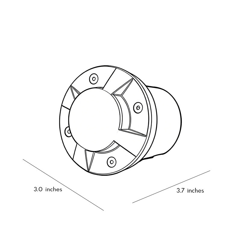 Modern LED Recessed Waterproof Step Light - Metal Deck Lighting