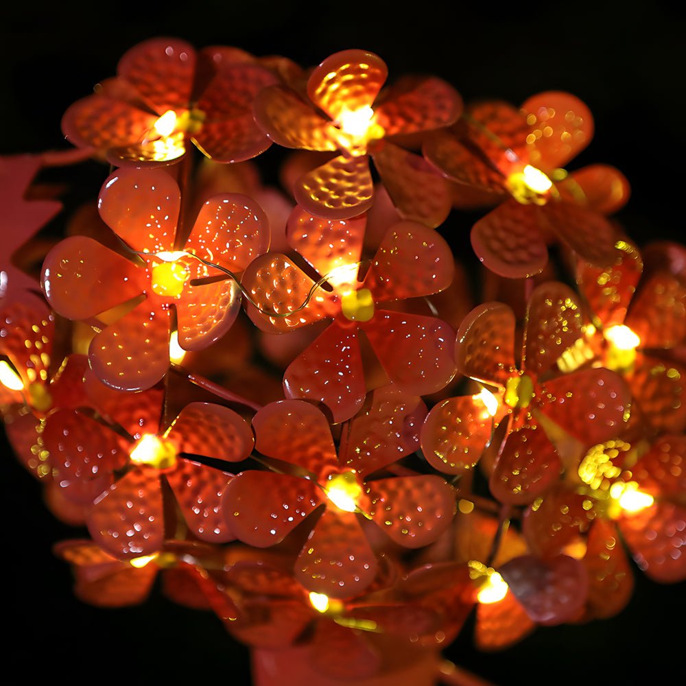 Metal Flamingo Solar LED Garden Lights - 2-Pack Pink Outdoor Pathway Lamps