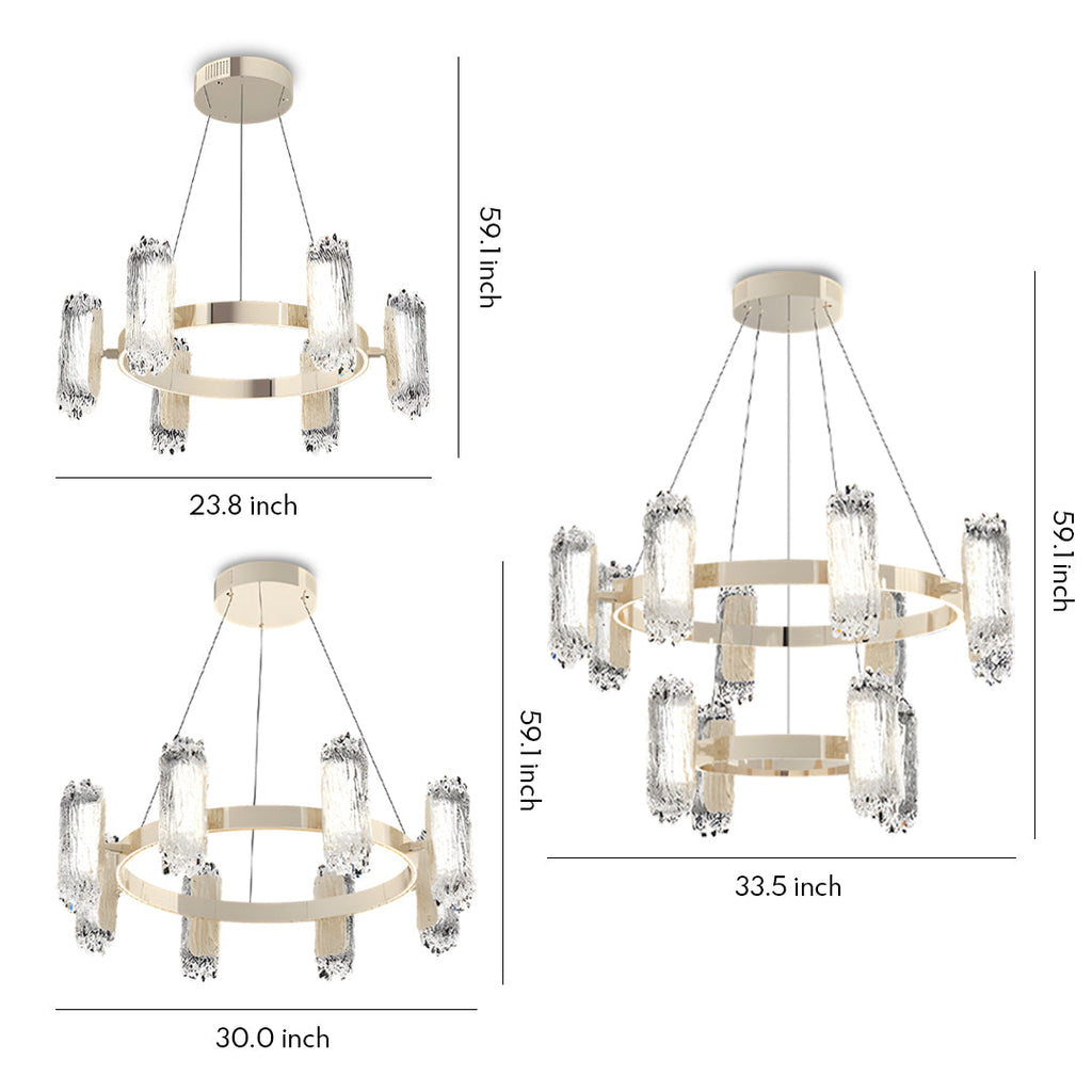 Metal Modern Chandelier - Creative Minimalist Ceiling Light