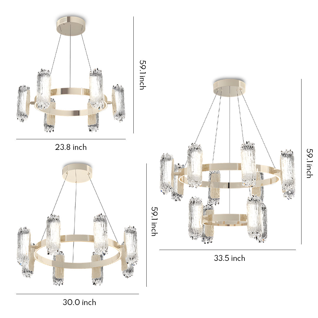 Metal Modern Chandelier - Creative Minimalist Ceiling Light