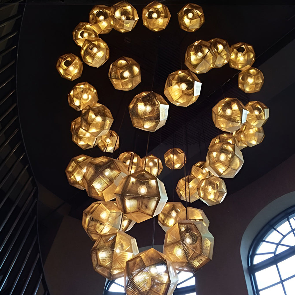 Modern Geometric Metal Shade Pendant Light Ceiling Fixture