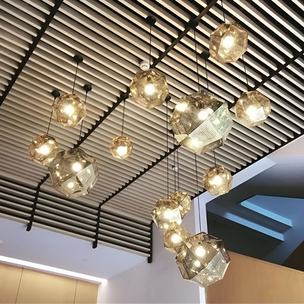 Modern Geometric Metal Shade Pendant Light Ceiling Fixture