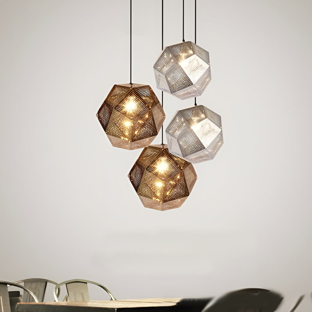 Modern Geometric Metal Shade Pendant Light Ceiling Fixture