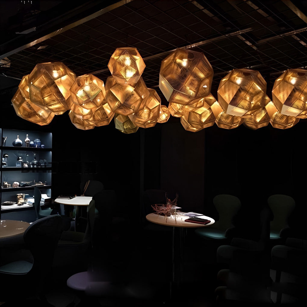 Modern Geometric Metal Shade Pendant Light Ceiling Fixture