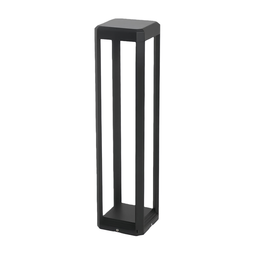 Modern Black Aluminum Solar Pathway Lights for Garden Lighting