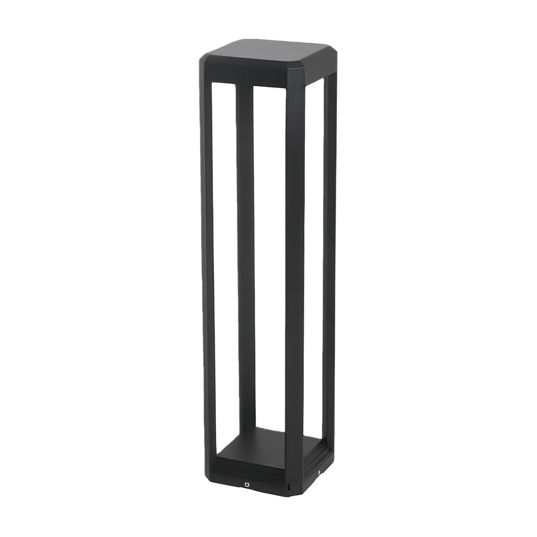 Modern Black Aluminum Solar Pathway Lights - Outdoor LED Lighting