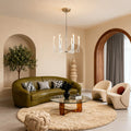 Retro Transparent Luxury Ceiling Light for Sleek American Chandeliers