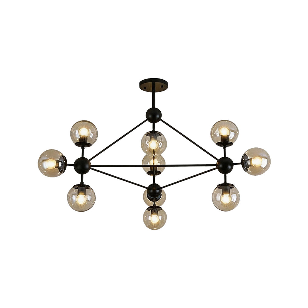 Midcentury Modern Molecular Ceiling Light Chandelier