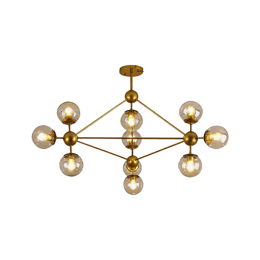 Midcentury Modern Molecular Ceiling Light Chandelier