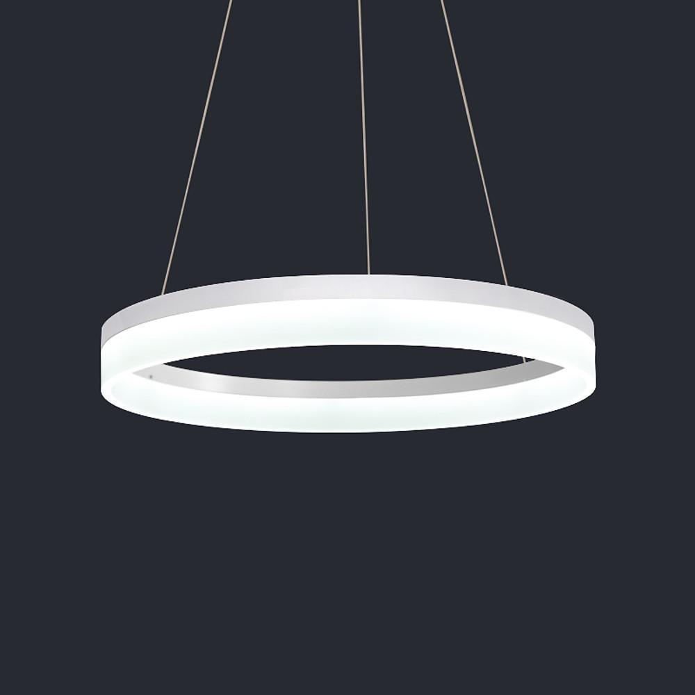 Thick Circle Modern Acrylic LED Pendant Light for Kitchen Dining Room Ceiling