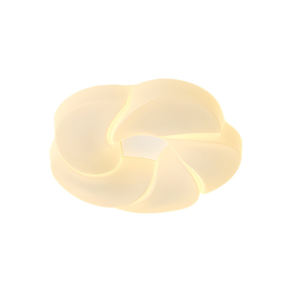 Milky White Cute Flower LED Ceiling Light Fixture - Modern Three Step Dimming Design