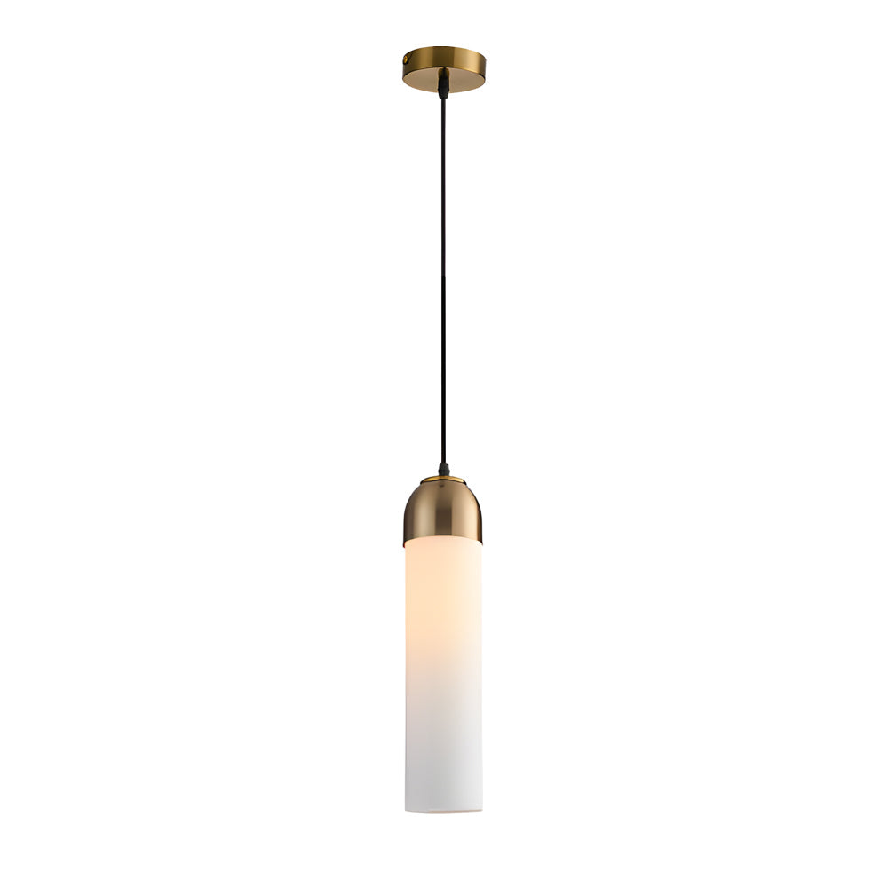 Nordic Simple Tube Glass Pendant Light Chandelier