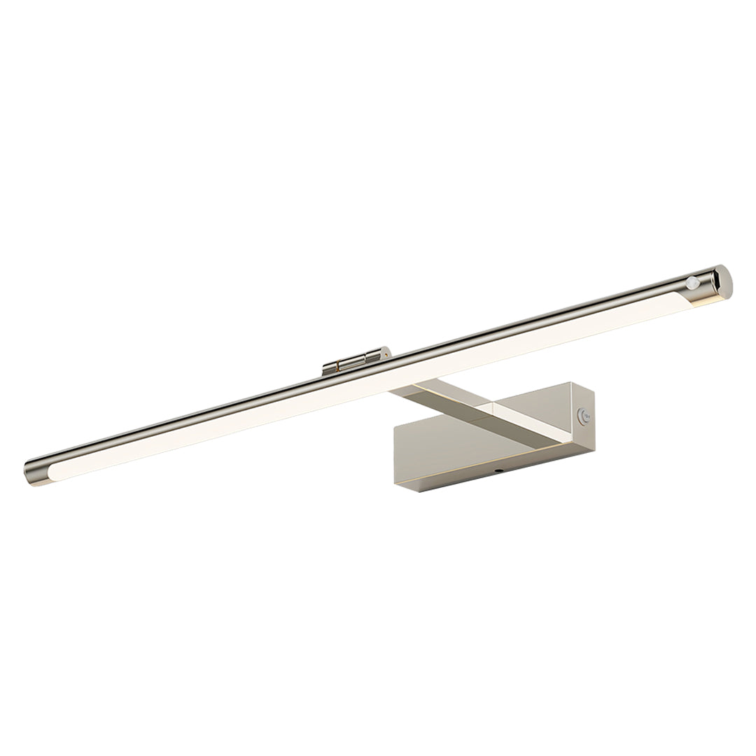 Modern Bathroom Vanity Light Minimalist White Acrylic Linear Light LED Fixture Contemporary Wall Sconce Stylish Illumination Home Decor Bright Lighting Adjustable Height Energy Efficient Modern Design for Home Renovation and Remodeling