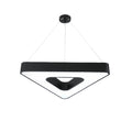 Black Modern Triangular LED Chandelier - Creative Ceiling Light