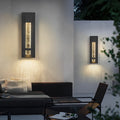 Bubble Wall Sconce Waterproof Modern Black Crystal Glass Outdoor Light