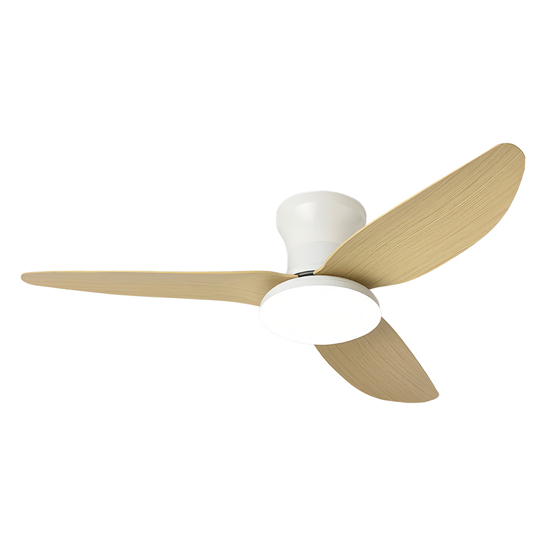 Modern 3-Blade Ceiling Fan with Remote and Dimmer Light, Quiet Operation
