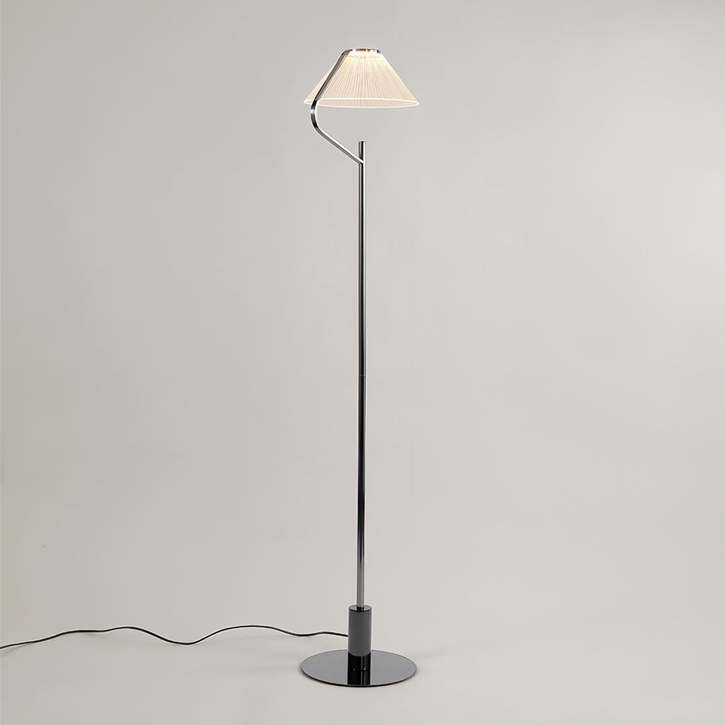 Elegant Chrome Acrylic LED Floor Lamp - Luxury Standing Light