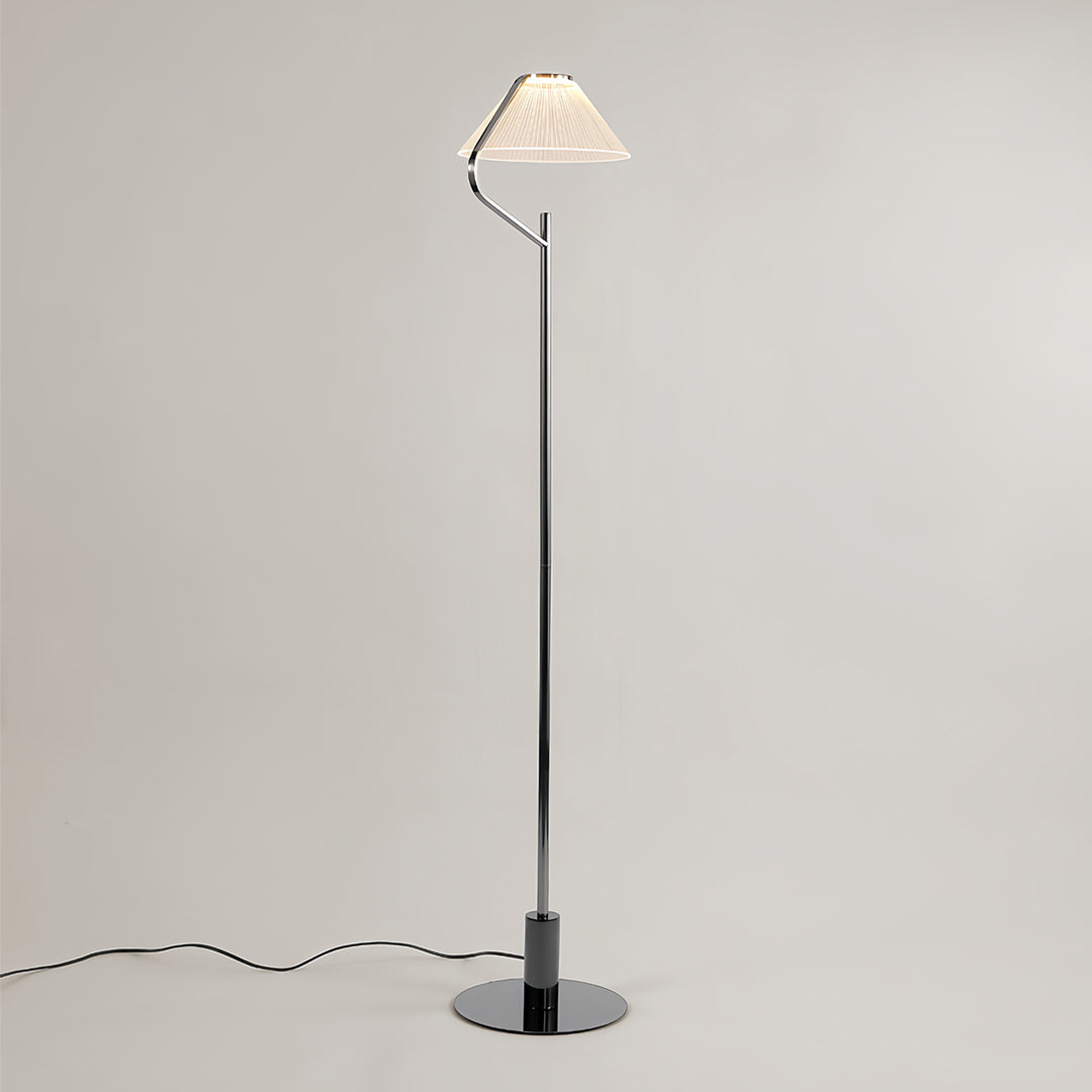 Elegant Chrome Acrylic LED Floor Lamp - Luxury Standing Light