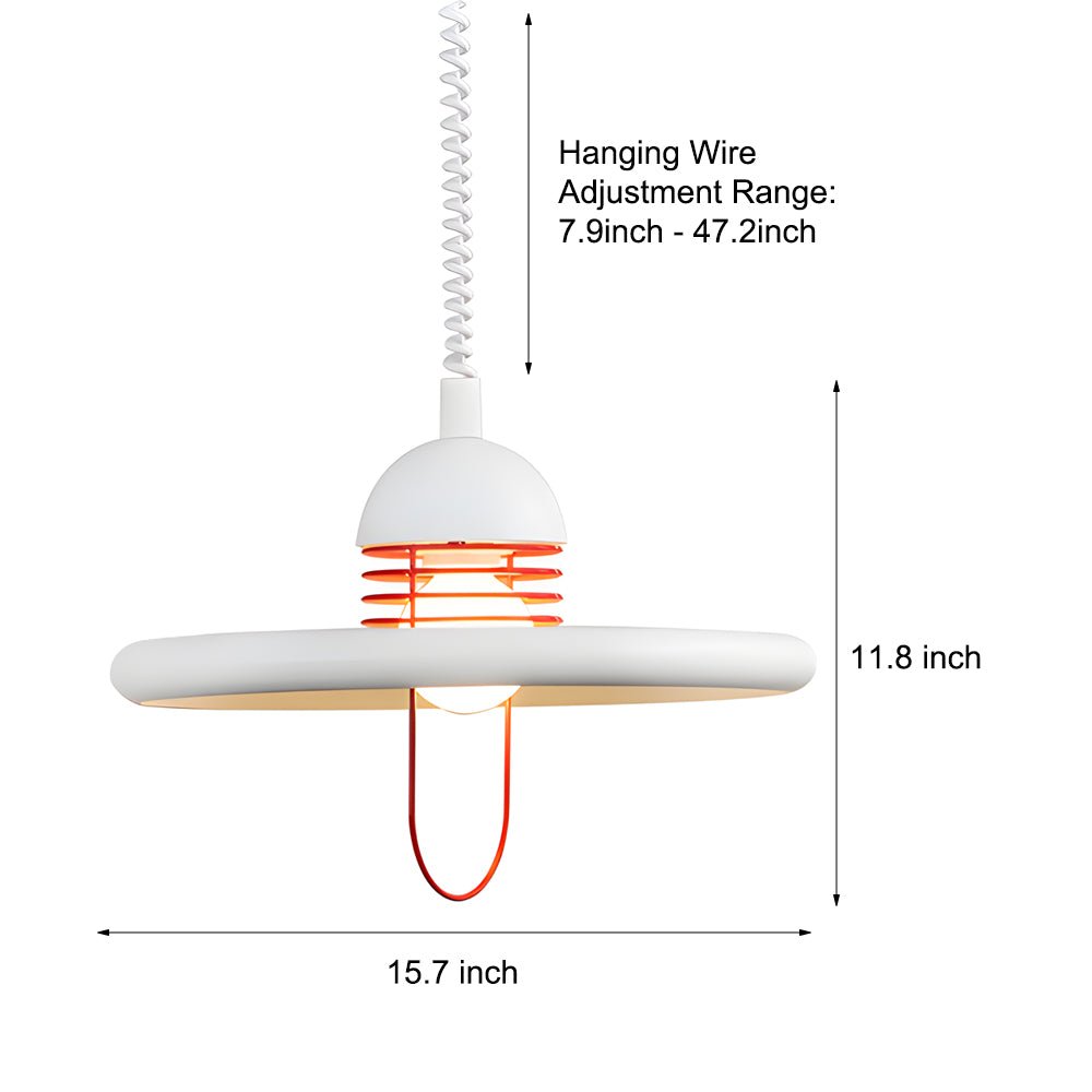 Minimalist Dimming Flying Saucer Pendant Light - Nordic Style Design