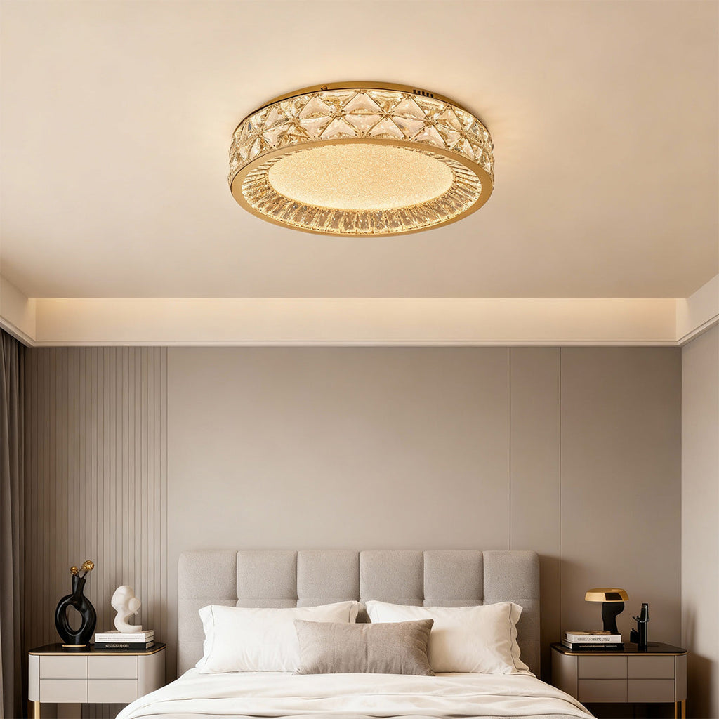 Luxury Crystal Flush Mount Ceiling Light | Decorative Lighting Fixture