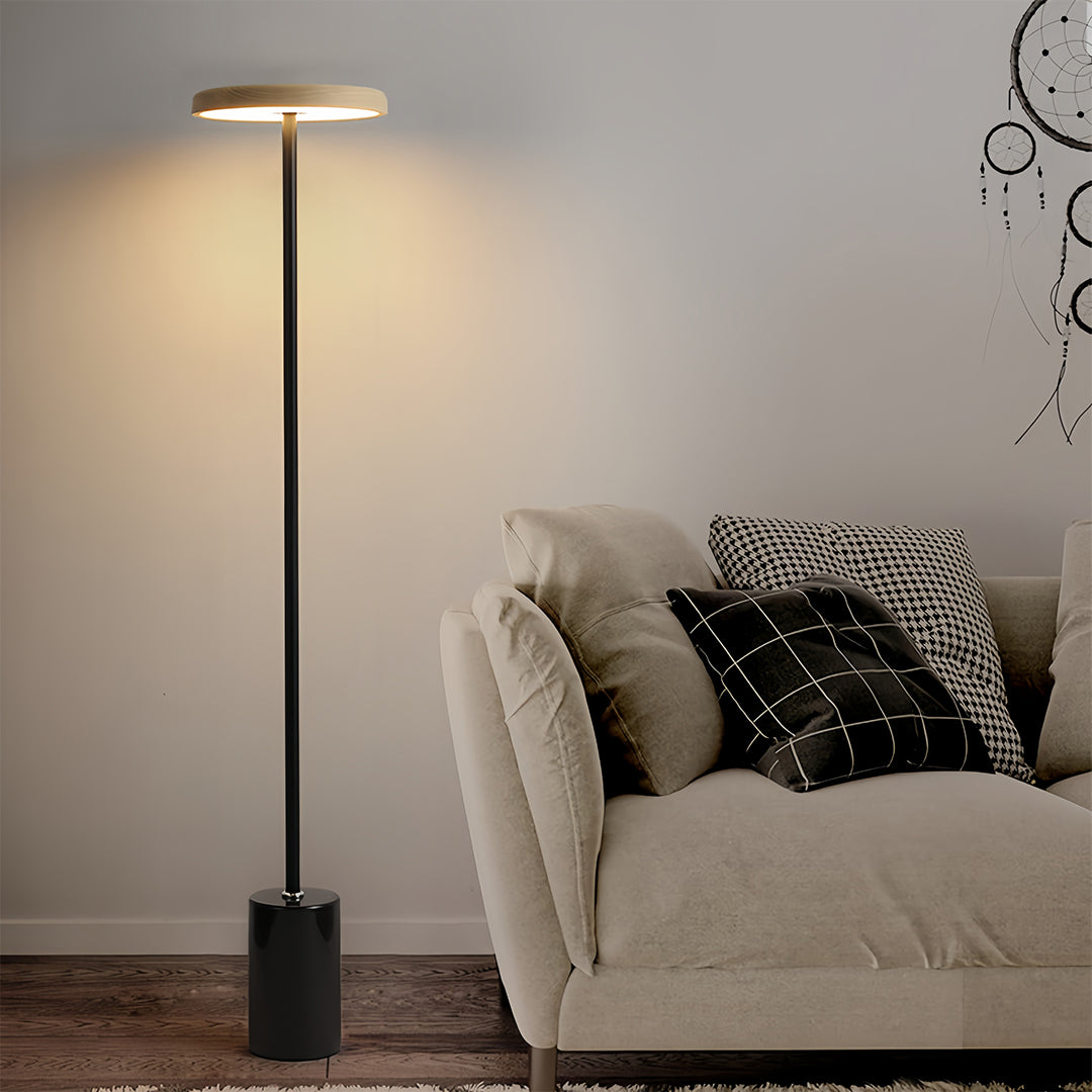 Minimalist Dimmable LED Floor Lamp - Modern Uplight Standing Light