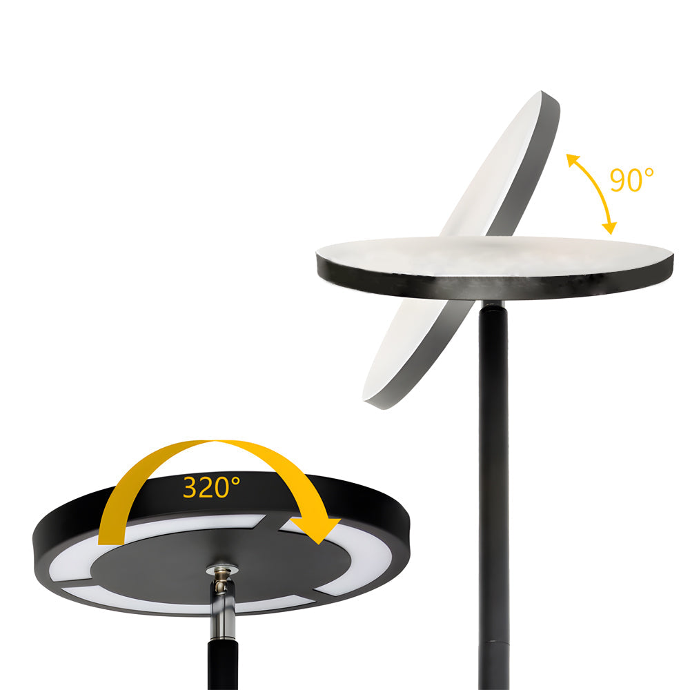 Minimalist Black Adjustable Metal Floor Lamp