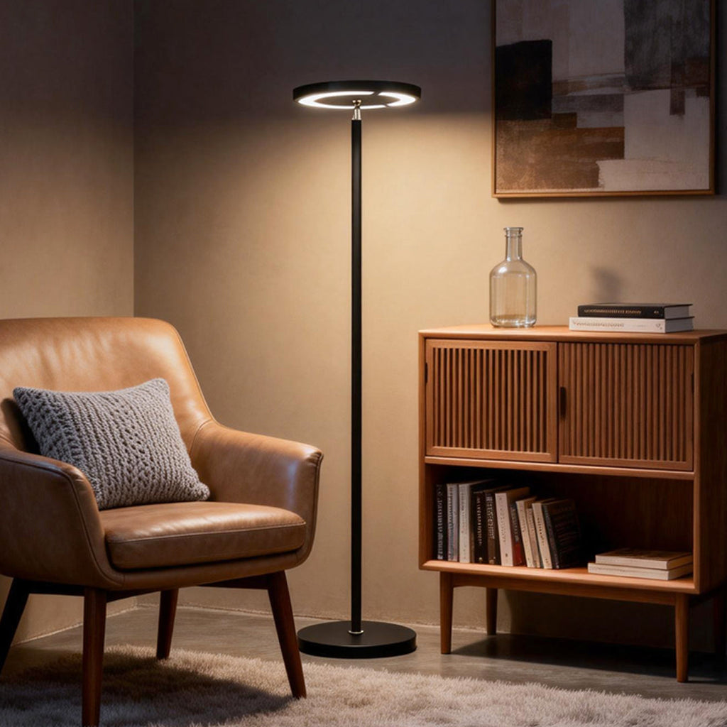 Minimalist Black Adjustable Metal Floor Lamp
