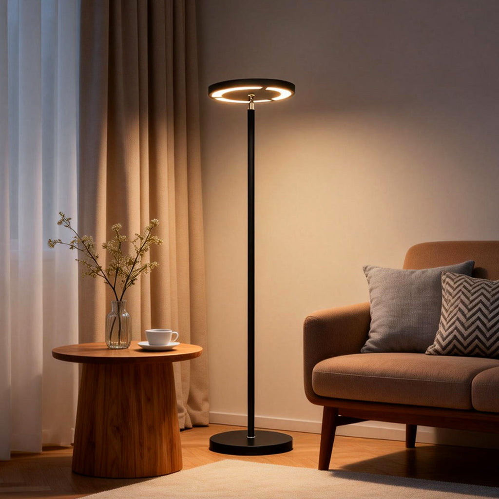 Minimalist Black Adjustable Metal Floor Lamp