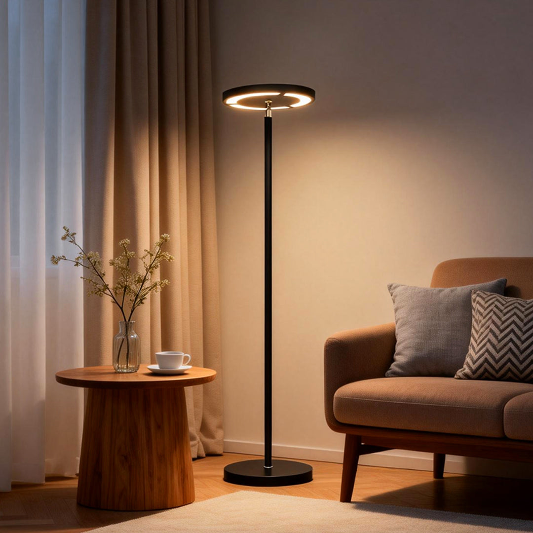Minimalist Black Adjustable Metal Floor Lamp