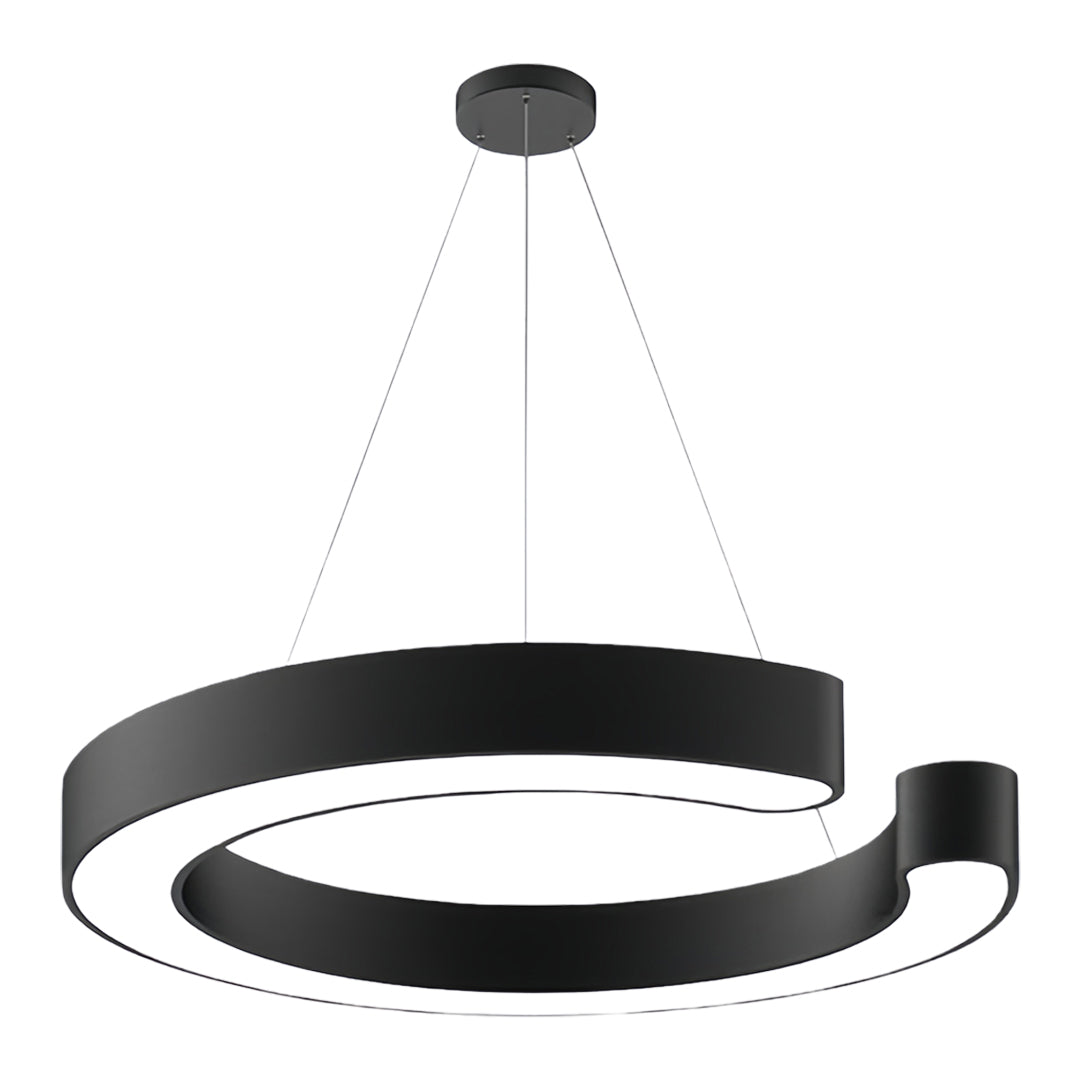 Geometric Pendant Light - Iron Frame & Acrylic Ceiling Fixture