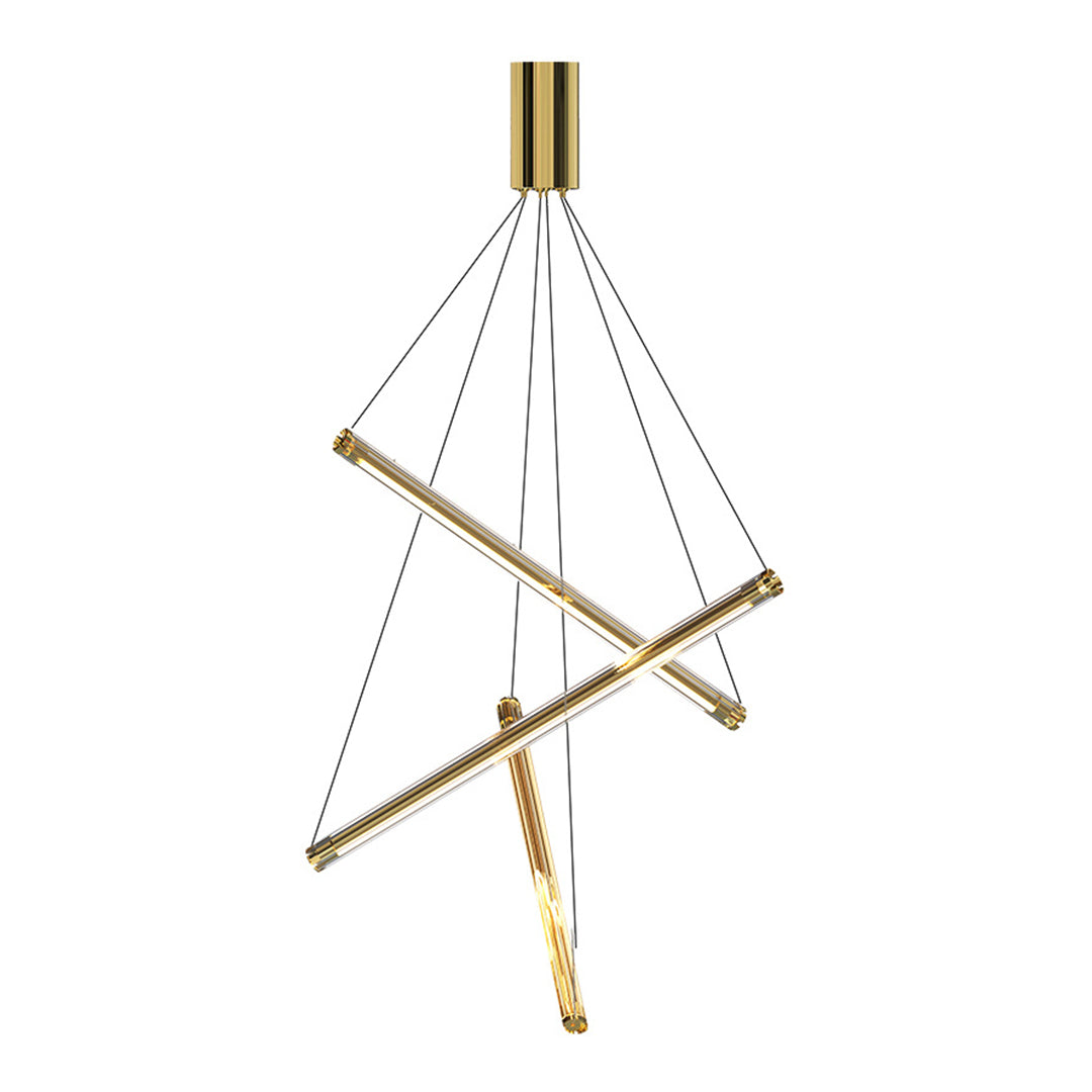 LED Linear Chandelier - Nordic Minimalist Lighting, Modern LED Pendant Light, Sleek Design, Home Decor Lighting, Energy-Efficient Chandelier, Contemporary Ceiling Fixture, Adjustable Length LED Light