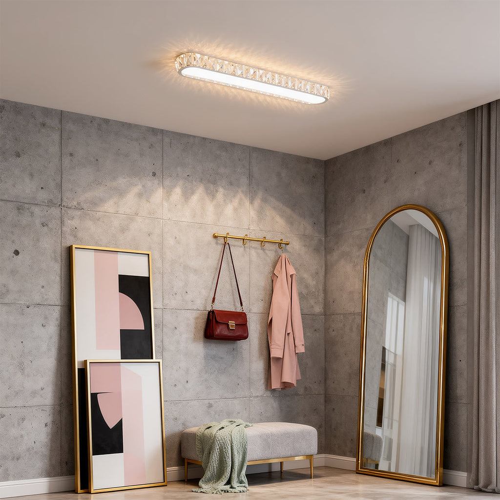 Minimalist LED Flush Mount Light Fixture - Modern Luxury Lamp